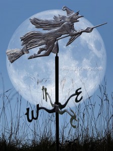 Whitehall Flying Witch Garden Weathervane